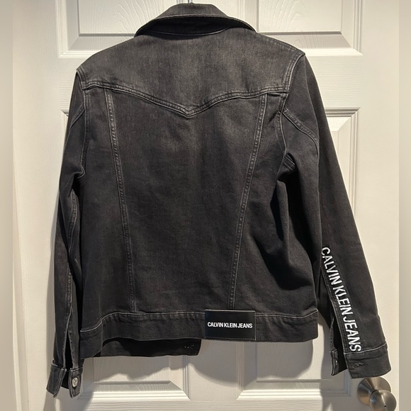 Calvin Klein Black Jean Jacket - Picture 2 of 2